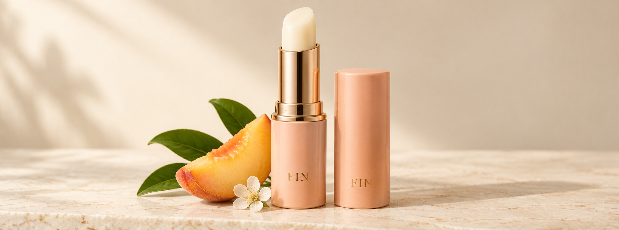 Fin Peach Lip Balm